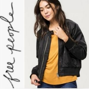 Free People Midnight Bomber Jacket